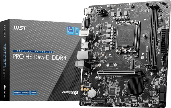 MSI PRO H610M-E DDR4 Motherboard